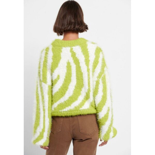 FBL006-133-09_GREEN_GLOW_4_ts_1665526387 Πουλόβερ με σχέδιο στην πλέξη Πράσινο Funky Buddha FBL006-133-09 - Image 4