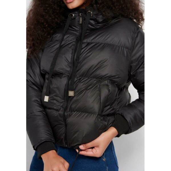 Γυναικείο Μπουφάν Loose fit puffer Μαύρο Funky Buddha FBL006-137-01 - Image 3