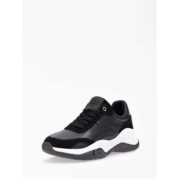 FL8KN3SMA12-BLACK Γυναικείο Sneakers GUESS Kinlee suede-insert running shoes FL8KN3SMA12 - Image 2
