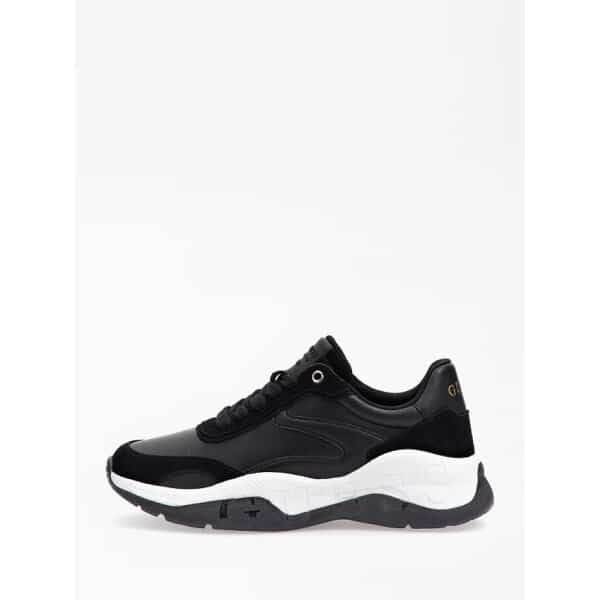FL8KN3SMA12-BLACK-ALT1 Γυναικείο Sneakers GUESS Kinlee suede-insert running shoes FL8KN3SMA12 - Image 1