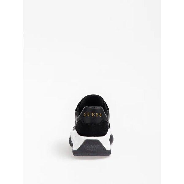 FL8KN3SMA12-BLACK-ALT2 Γυναικείο Sneakers GUESS Kinlee suede-insert running shoes FL8KN3SMA12 - Image 3