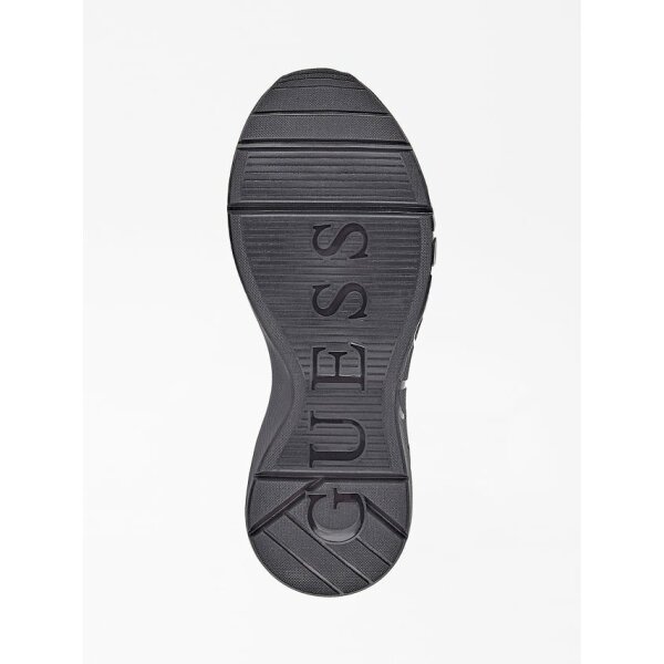FL8KN3SMA12-BLACK-ALT4 Γυναικείο Sneakers GUESS Kinlee suede-insert running shoes FL8KN3SMA12 - Image 5