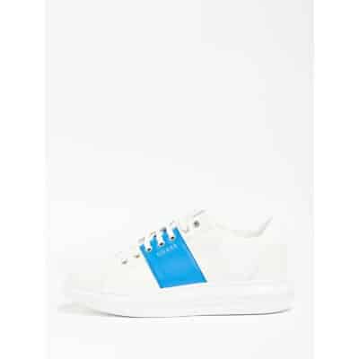 Ανδρικό Παπούτσι GUESS FM7SRNFAB12 VIBO Λευκό