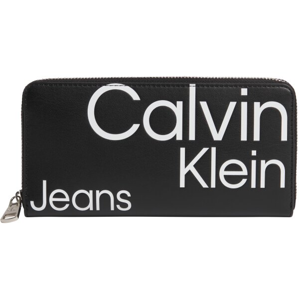 K60K6100990GJ_F Γυναικείο ΠΟΡΤΟΦΟΛΙ ΜΕ ΦΕΡΜΟΥΑΡ ΚΑΙ ΠΡΟΣΤΑΣΙΑ RFID ΜΑΥΡΟ CALVIN KLEIN K60K610099 0GJ - Image 1