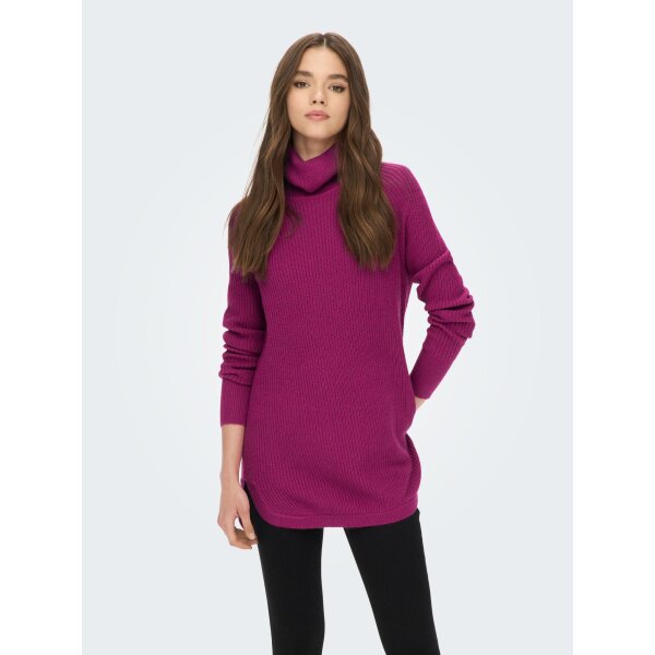 ONLY_Autumnwinter_3943926_15259662 (2) ΓΥΝΑΙΚΕΙΟ ΠΟΥΛΟΒΕΡ ΖΙΒΑΓΚΟ ΜΑΚΡΥ ΦΟΥΞΙΑ ONLY 15259662 - Image 1