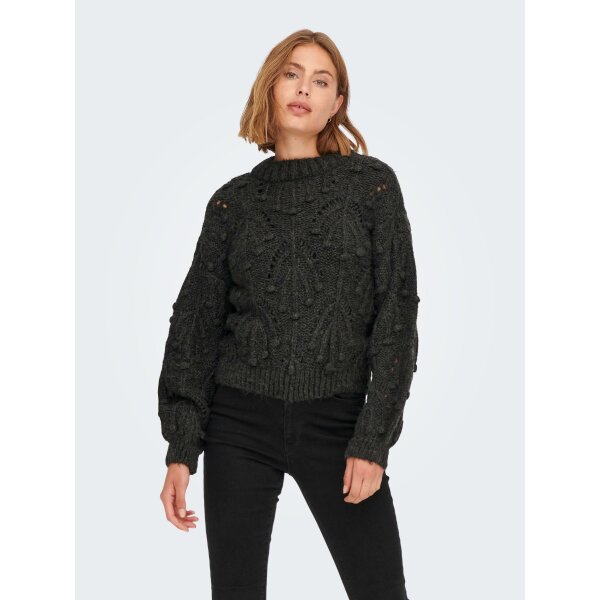 ONLY_Autumnwinter_4081348_15269294_3 Γυναικείο Πουλόβερ  ONLJANE L/S STRUCTURE PULLOVER KNT ΓΚΡΙ ONLY 15269294 - Image 1