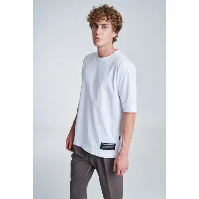 Ανδρική Μπλούζα OVERSIZE P/COC P-151901103 Λευκό