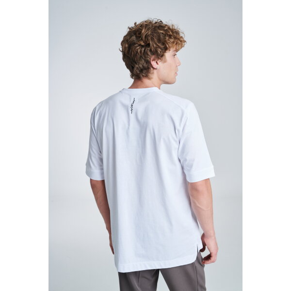 P-1519_011_03 Ανδρική Μπλούζα OVERSIZE P/COC P-151901103 Λευκό - Image 3