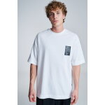 Ανδρική Μπλούζα OVERSIZE P/COC P-152303703 Λευκό