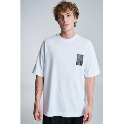 Ανδρική Μπλούζα OVERSIZE P/COC P-152303703 Λευκό