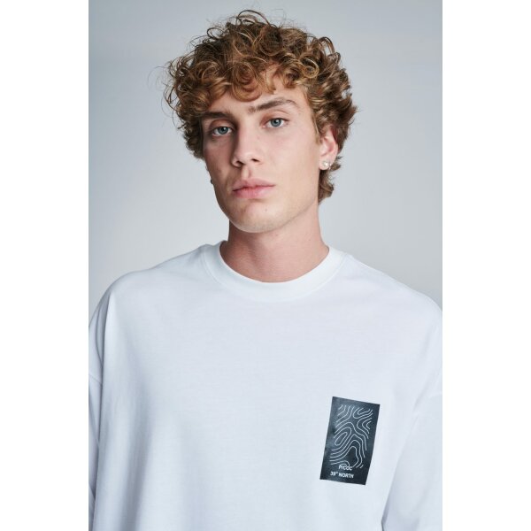 Ανδρική Μπλούζα OVERSIZE P/COC P-152303703 Λευκό - Image 2