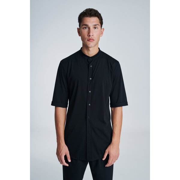 P-1528_002_01 Ανδρικό Πουκάμισο OVERSIZE P/COC P-152800203 Μαύρο - Image 1