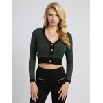Πλεκτή ζακάρ ζακέτα Πράσινη Guess W2BR55Z2YK2
