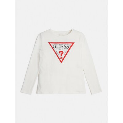Παιδική Μπλούζα Μακρυμάνικη Κορίτσι Λευκή Guess J2YI50K6YW1-G018