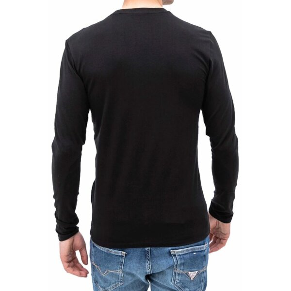 Ανδρική Μπλούζα GUESS M2YI28J1311 Μαύρο - Image 2