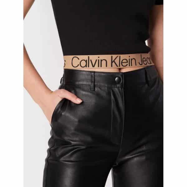 ΜΠΛΟΥΖΑ ΓΥΝΑΙΚΕΙΑ ΜΑΥΡΟ CALVIN KLEIN SHORT SLEEVES J20J219893-BEH - Image 4