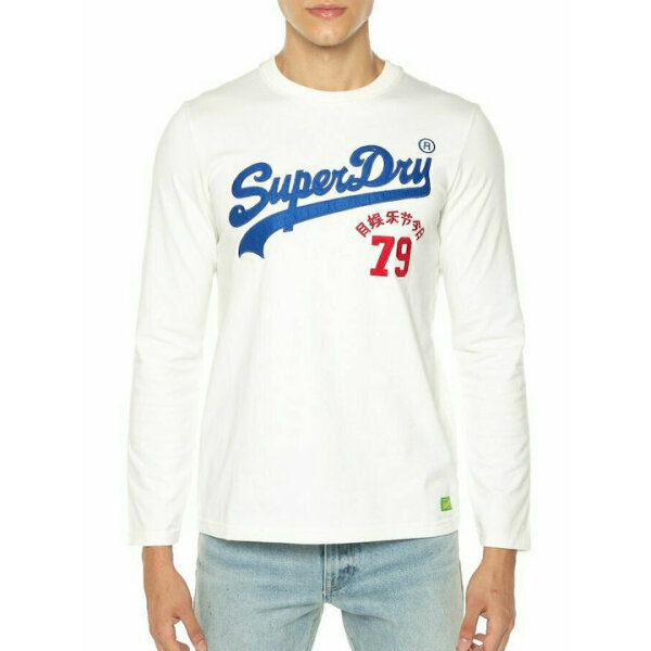 Ανδρική Μπλούζα SUPERDRY OVIN VINTAGE INTEREST M6010635A Λευκό - Image 2