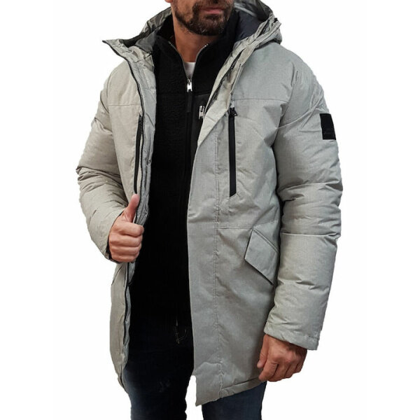 fixedratio_20220915150639_2e0a3962 Ανδρικό Μπουφάν PARKA JACK & JONES 12214645 Γκρί - Image 2