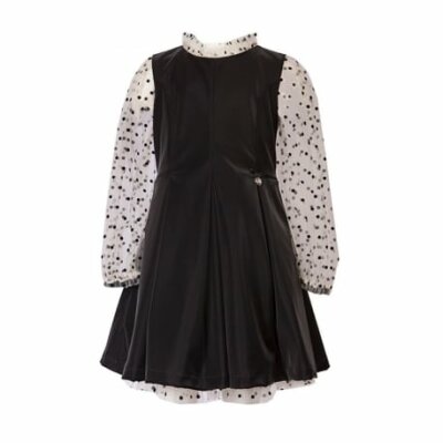 Παιδικό φόρεμα για κορίτσια Μαύρο M&B FASHION 1509-022