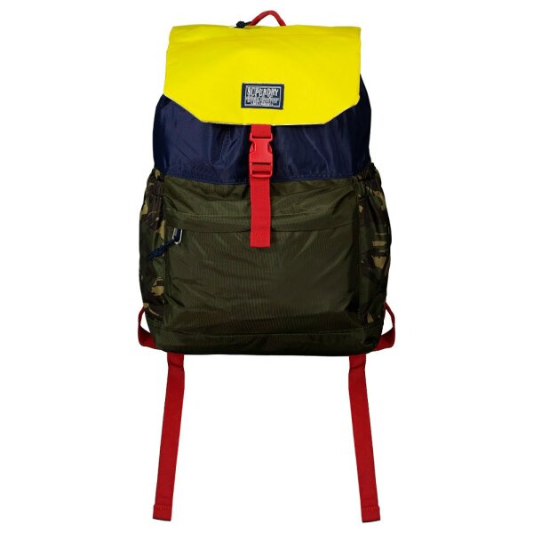 superdry-vintage-toploader-backpack Ανδρικός Σάκος SUPERDRY VINTAGE TOPLOADER BACKPACK Y9110162A Μπλέ Κίτρινο - Image 1