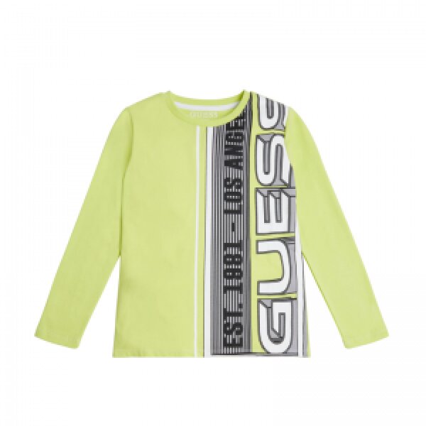 Παιδική Μπλούζα Μακρυμάνικη Λαχανί Guess L2BI01I3Z13-G2F3 - Image 1