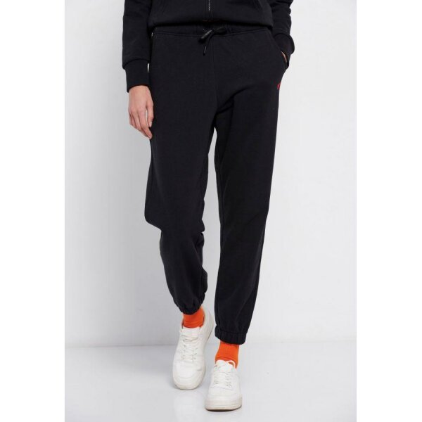 FBL006-109-02_BLACK_1_ts_1667862793 Παντελόνι φόρμας με λάστιχο και κεντητό logo Μαύρο Funky Buddha FBL006-109-02 - Image 1