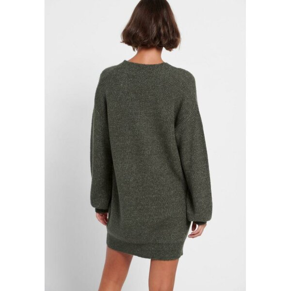 Loose fit πλεκτό φόρεμα με V λαιμόκοψη Πράσινο Funky Buddha FBL006-112-13 - Image 4