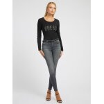 T-shirt με λογότυπο με στρας Μαύρο Guess W2BI40I3Z13 - Image 2