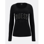 T-shirt με λογότυπο με στρας Μαύρο Guess W2BI40I3Z13 - Image 4