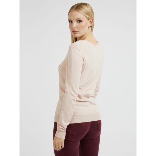 Πουλόβερ με λογότυπο με στρας Ροζ Guess W2BR51Z2NQ2 - Image 3