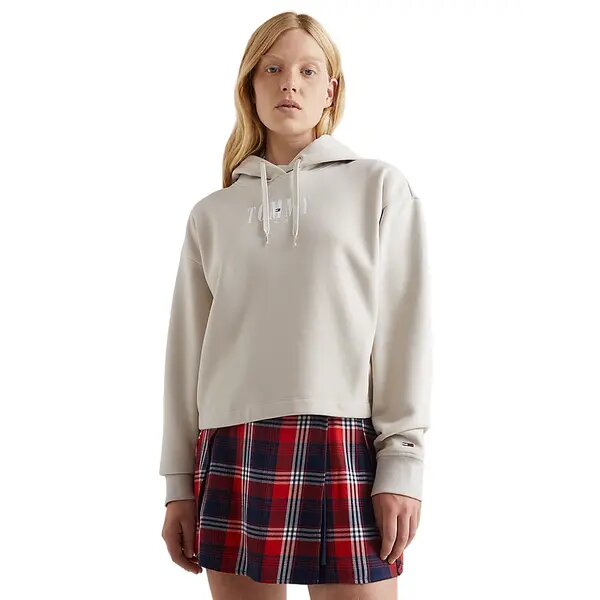 Γυναικείο Φούτερ Tommy Jeans Tjw Rlxd Essential Logo 2 Hoodie Stony Beige  DW0DW14327-ACE - Image 1