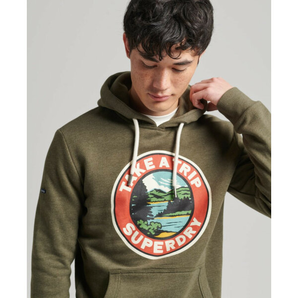 upload9223368955666087493 Ανδρική Φούτερ SUPERDRY VINTAGE TRAVEL M2011958A Χακί - Image 5