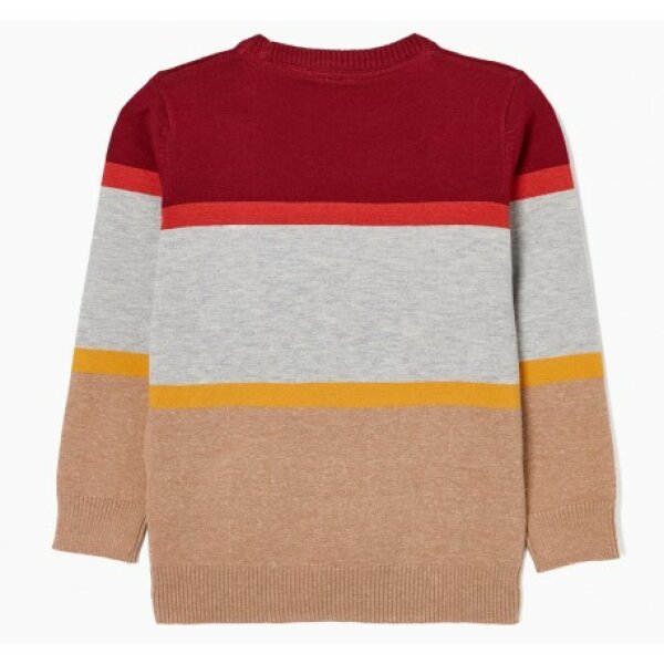 Βαμβακερό πουλοβεράκι Zippy με σχέδιο ρίγες 225-5900ZT - Image 2