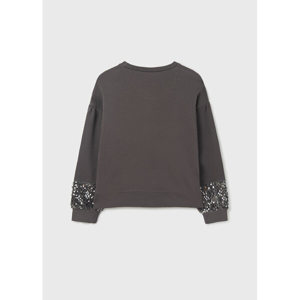 Φούτερ με πούλιες κορίτσι Γκρί 12-07469-052 - Image 3