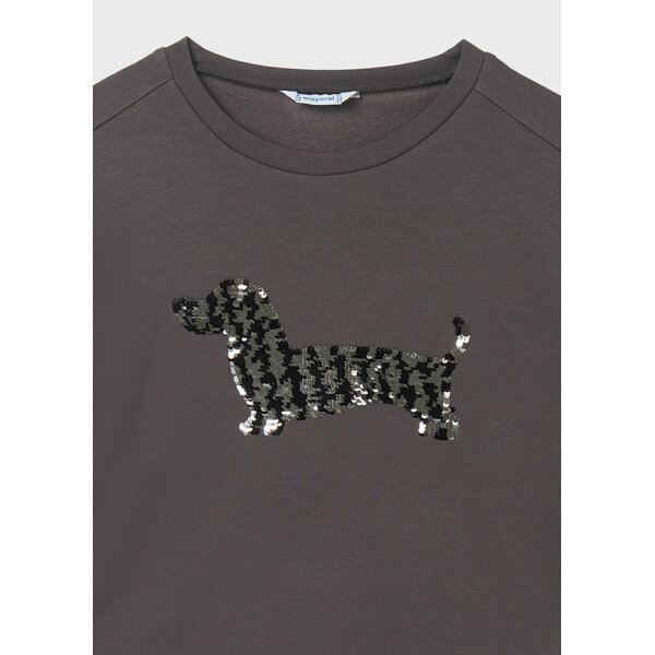 Φούτερ με πούλιες κορίτσι Γκρί 12-07469-052 - Image 6