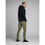 Ανδρικό Παντελόνι JACK & JONES CARGO 12141844 Πράσινο - Image 4