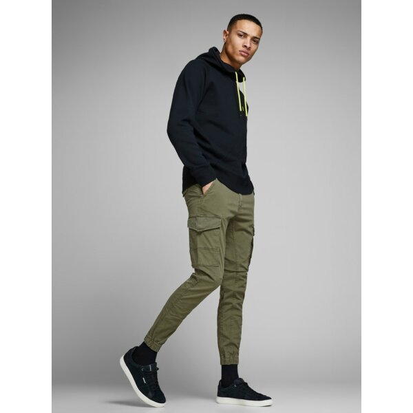 12141844_2856637_creative Ανδρικό Παντελόνι JACK & JONES CARGO 12141844 Πράσινο - Image 5