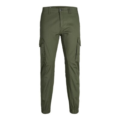 Ανδρικό Παντελόνι JACK & JONES CARGO 12141844 Πράσινο