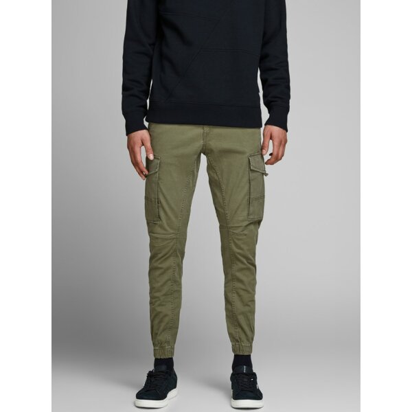 12141844_2856637_front_1 Ανδρικό Παντελόνι JACK & JONES CARGO 12141844 Πράσινο - Image 8