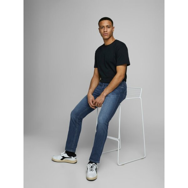 12152347_3019362_creative Ανδρικό Παντελόνι JACK & JONES Τζιν 12152347 Μπλέ Σκούρο - Image 4