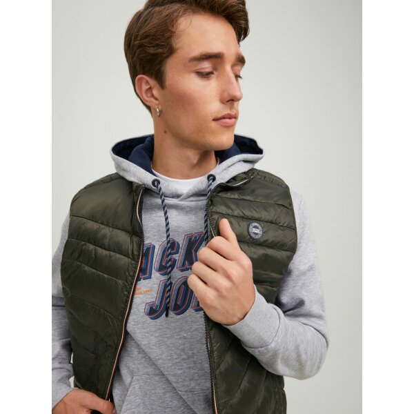 12211790_3918762_creative Ανδρικό Γιλέκο Αμάνικο JACK & JONES 12211790 Χακί - Image 3