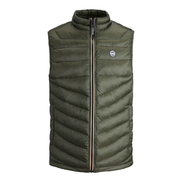 12211790_3918762_front Ανδρικό Γιλέκο Αμάνικο JACK & JONES 12211790 Χακί - Image 1