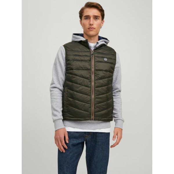 12211790_3918762_front_1 Ανδρικό Γιλέκο Αμάνικο JACK & JONES 12211790 Χακί - Image 7