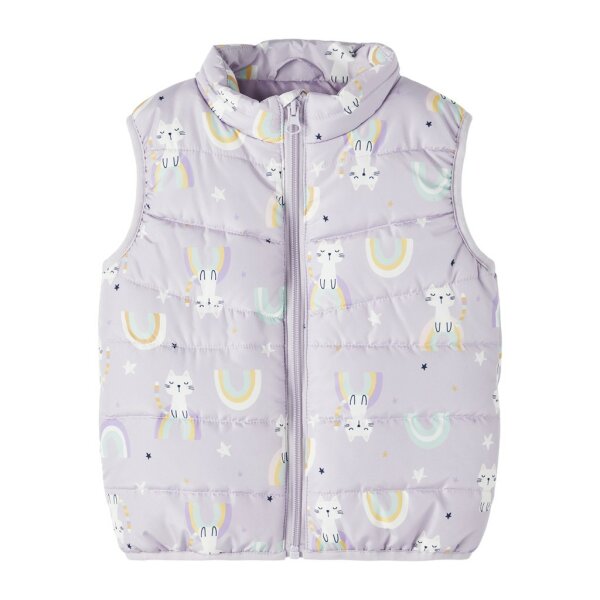 13211739_4083677_front Παιδικό Γιλέκο για Κορίτσι NMFMYLANE VEST RAINBOW Name it 13211739 - Image 1