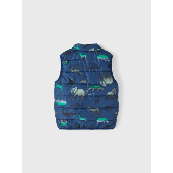 13211819_4084044_back Παιδικό Γιλέκο Μπλέ  NMMMYLANE VEST ANIMALS Name it 13211819 - Image 2