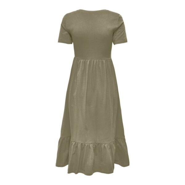 15252525_4206772_back ΓΥΝΑΙΚΕΙΟ ΦΟΡΕΜΑ ΧΑΚΙ ONLY ONLMAY S/S PEPLUM CALF DRESS BOX JRS 15252525 - Image 2
