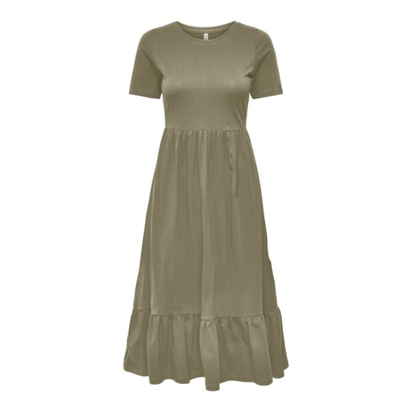15252525_4206772_front ΓΥΝΑΙΚΕΙΟ ΦΟΡΕΜΑ ΧΑΚΙ ONLY ONLMAY S/S PEPLUM CALF DRESS BOX JRS 15252525 - Image 1