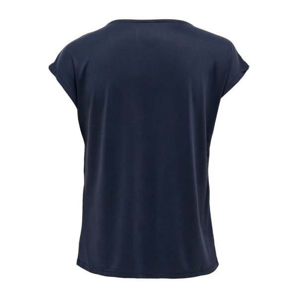 ΓΥΝΑΙΚΕΙΟ ΜΠΛΟΥΖΑΚΙ ΜΠΛΕ ΣΚΟΥΡΟ ONLY ONLFREE S/S MODAL STITCH TOP JRS 15285624 - Image 3