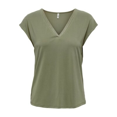 ΓΥΝΑΙΚΕΙΟ ΜΠΛΟΥΖΑΚΙ ΧΑΚΙ ONLY ONLFREE S/S MODAL STITCH TOP JRS 15285624