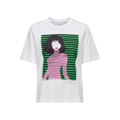 ΓΥΝΑΙΚΕΙΟ ΜΠΛΟΥΖΑΚΙ ΛΕΥΚΟ ONLY ONLMAUVE BOXY S/S WOMAN TOP BOX JRS 15286644